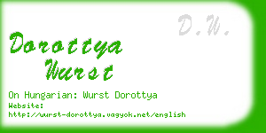 dorottya wurst business card